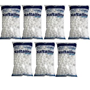 7 Repelentes Naftalina Anti Pragas Traças Morcegos E Pombos 1kg