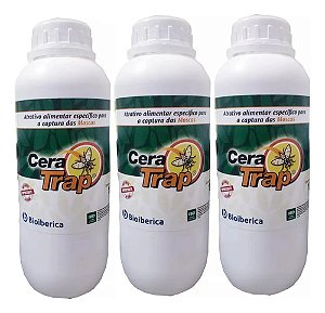 3 Ceratrap Atrativo Para Moscas Das Frutas 1lt