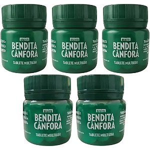 5 Cânfora Aromatizante Repelente De Pragas Pote 30 Tab 0,75g