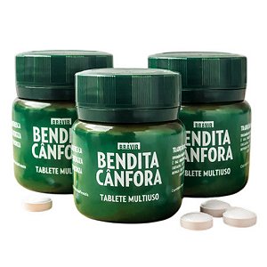 3 Cânfora Aromatizante Repelente De Pragas Pote 30 Tab 0,75g
