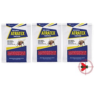 3 Atratex T Isca Com Atrativo Sexual Para Moscas Sachê  25g