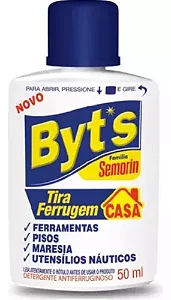 Byts Semorin Tira Ferrugem Casa Ferramentas Acessórios 50ml