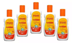 5 Repelentes Anti Mosquitos Base Icaridina 100ml