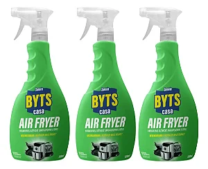 Byts Limpa Air Fryer Com Gatilho Semorin 3un 500ml
