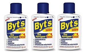 3 Byts Semorin Tira Ferrugem Casa Ferramenta Acessórios 50ml