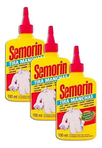 3 Semorin Tira Manchas 100 Ml- Original - Café Baton Caneta