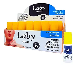 Laby Lip Care Manteiga Cacau Fps15 Liquido Rollon 24un 10ml