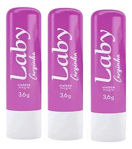 Kit Laby Corzinha Violeta Fps15 Hidrante Labial 3un 3,6gr