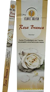 Incenso Rosa Branca 25 Caixinhas Clove Brand Atacado