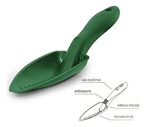 Pá Estreita Jardim Plástico Verde 1un Nutriplan