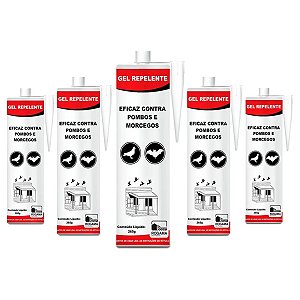 Kit 24 Tubos De Gel Repelente Contra Pombos Morcegos Rogama
