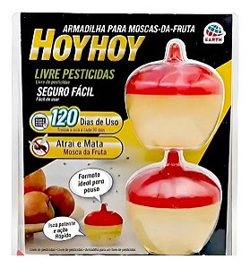 2 Armadilhas De Mosca Da Fruta Com Atrativo Para Cozinha
