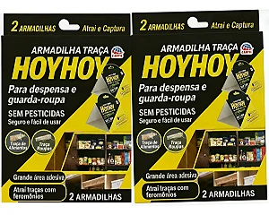 Kit 4 Armadilhas Adesiva Anti Traça De Alimentos E Roupas