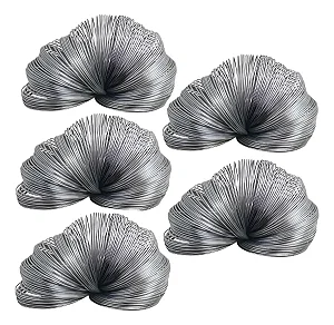 5 Mola Espiral Anti Pombos Stop Bird Alcance De 6 Metros Prateado