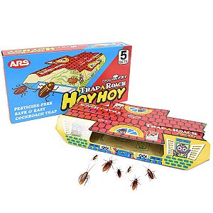 Kit 40 Caixa De Armadilhas Pega Baratas Trap A Roach 200 Uni