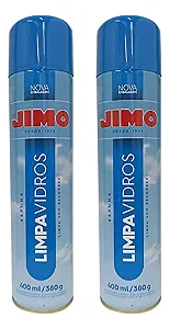 2 Espuma Limpa Vidros 400ml Jimo Limpa Vidros Espelho