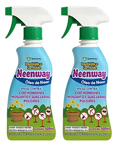 Oleo Neem Neenway Anti Insetos Jardim 500ml Pronto Uso 2un