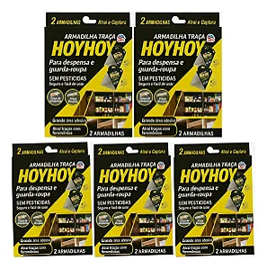 Kit 10 Armadilhas Adesiva Anti Traça De Alimentos E Roupas HOY HOY