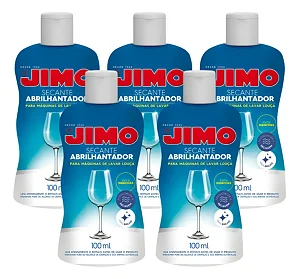 5 Secante Abrilhantador Para Máquina De Lavar Louças Jimo Squeeze 100ml