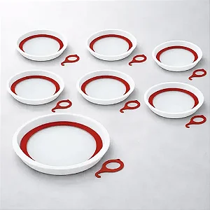 6 Ralos Protetor Anti Insetos Dengue Barata 10cm + 1 De 15cm