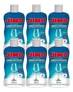 Abrilhantador Jimo Secante 100ml Brilho Para Louças 6un