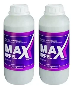 2 Max Repel Repele Os Pássaros Do Seu Pomar Zerotox 1 Litro