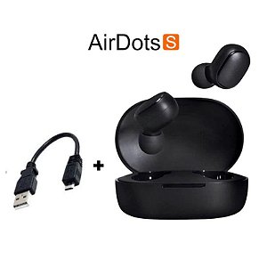Fone de Ouvido Bluetooth Redmi Earbuds Airdots "S" Xiaomi + Cabo Carregador