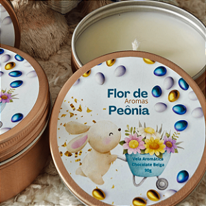 Vela Aromática Chocolate Belga - 90g - Edição Páscoa 2025