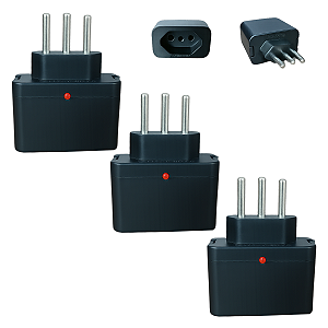 Plug DPS Protetor Contra Raios Surtos Bivolt 3 Pinos 20A
