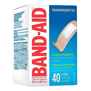 Curativo Transparente Band Aid Transparente C/40 und | J&J
