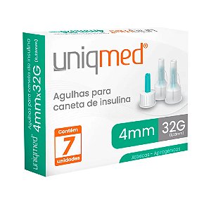Agulhas para Caneta de Insulina - Caixa com 7 unidades Uniqmed