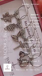 Marcadores de Taças DECANTER - Metal