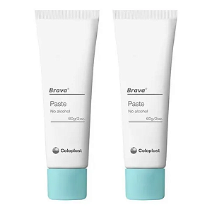 Brava pasta Coloplast para Estomia 60g kit 2 Unidades