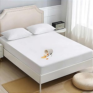 Capa Impermeável  Para Colchão Casal Queen Size com  Elástico