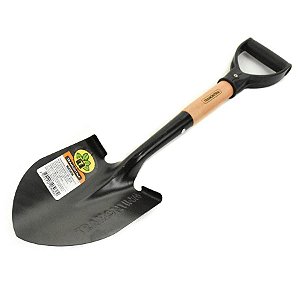 PÁ DE BICO COM CABO MADEIRA 45CM C/ EMPUNHADURA PVC  TRAMONTINA