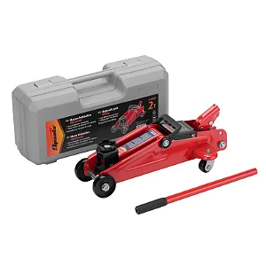 MACACO HIDRAULICO TIPO JACARE, 2T, ELEVACAO 125-300MM, MALETA PLASTICA,