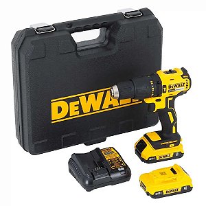 FURADEIRA PARAFUSADEIRA DEWALT 20V MAX 2 BATERIAS 2AH BIVOLT