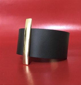 Bracelete Confiante couro liso
