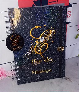 CADERNO A5 PERSONALIZADO 200 FOLHAS