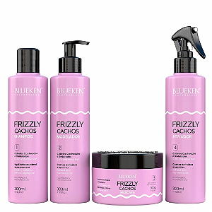 Frizzly Cachos Blueken kit com 4 - 300ml/grs