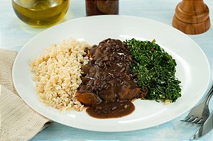 Feijoada Vegana, Arroz Integral e Couve