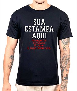 Camiseta de Algodão Personalizada