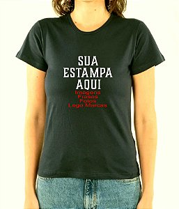Baby Look de Algodão Personalizada