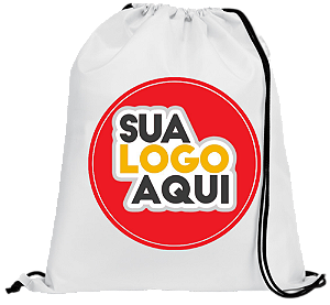 mochila sacola 30x40 fundo preto