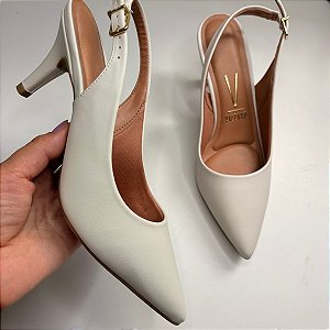 Scarpin Slingback Feminino Vizzano Salto Médio Bico Fino