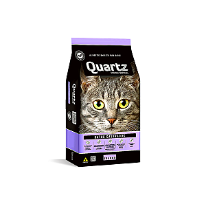 Ração Quartz Gatos Castrados Sem Corantes 15Kg - Sabor Frango