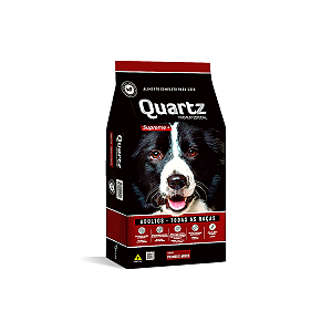 Ração Quartz Supreme+ Cães Adultos todas as Raças, 15Kg - Sabor Frango e Arroz