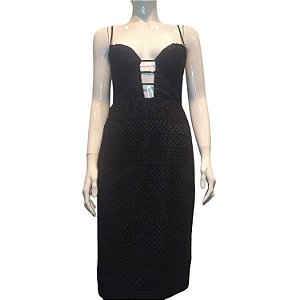 Vestido Musa Preto Com Renda