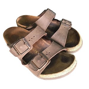 Sandália Infantil De Couro Duas Tiras Birkenstock