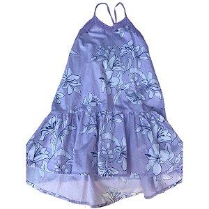 Vestido Lilas Com Desenho De Flores